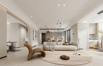 现代客餐厅3D模型下载